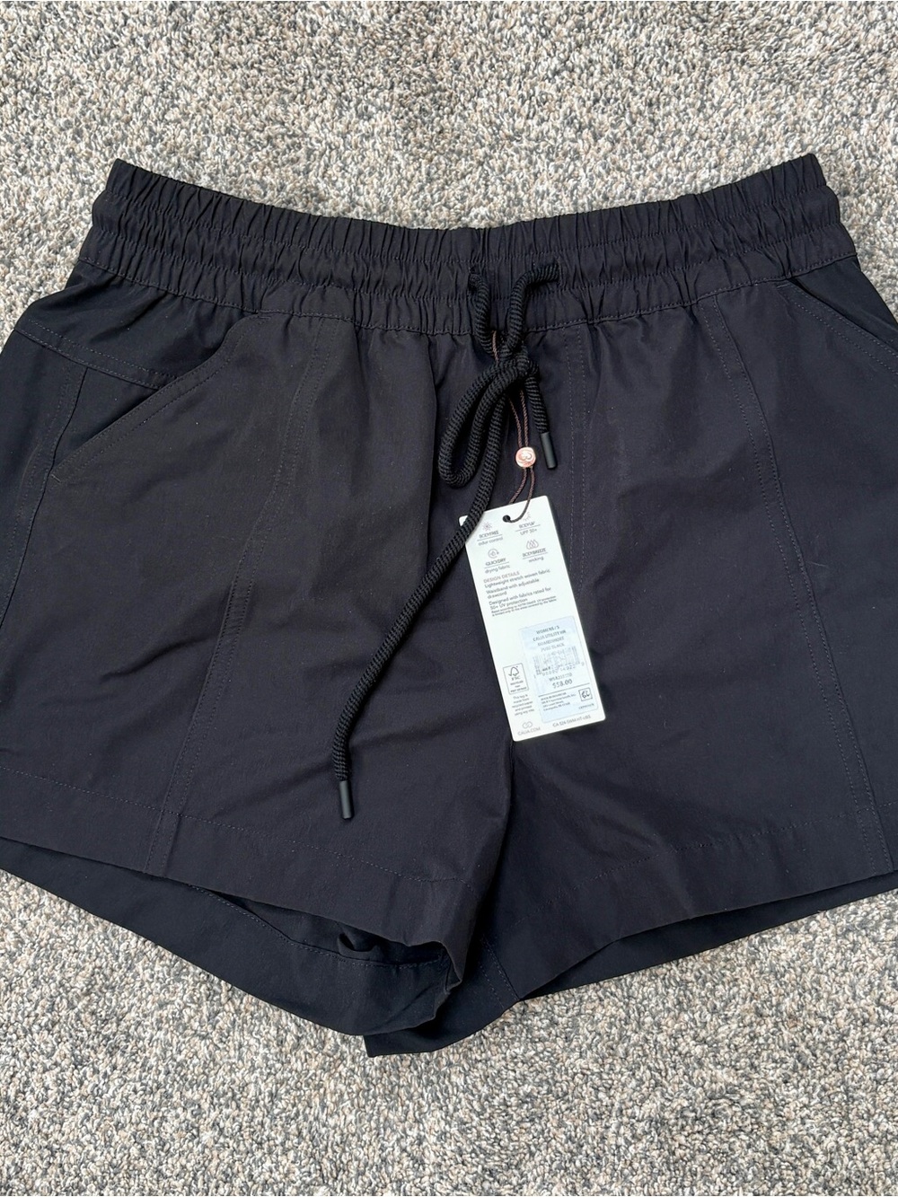 Women's Calia Black Boardshorts (New)